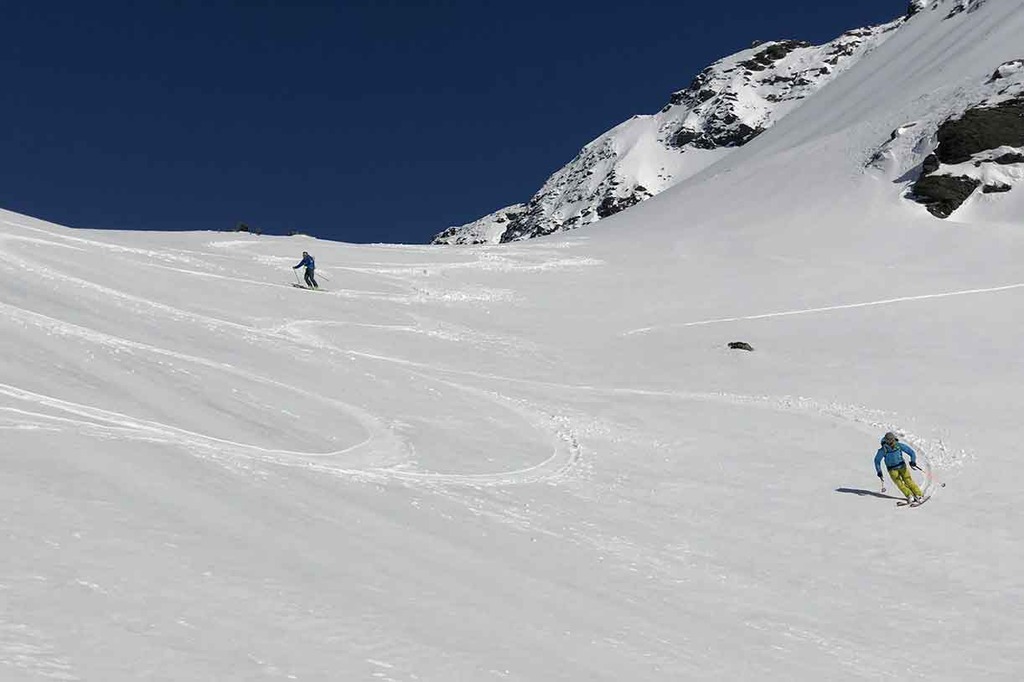 Ski Mountaineering from Lago di Braies to Col de Riciogogn Dolomiti